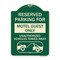Signmission Reserved Parking for Motel Guest Unauthorized Vehicles Towed Away Alum Sign, 24" x 18", G-1824-23093 A-DES-G-1824-23093 - alternate 1